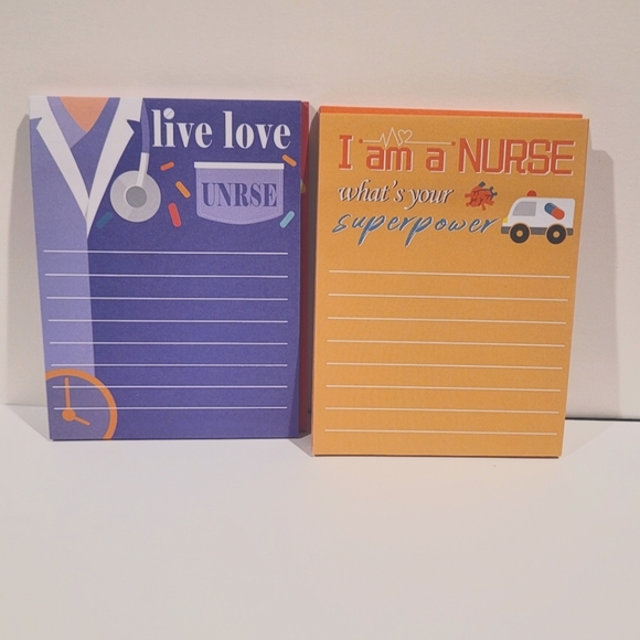 🖤 Inspirational Nurse Sticky Note Pads & Pens NWT - Picture 3 of 11